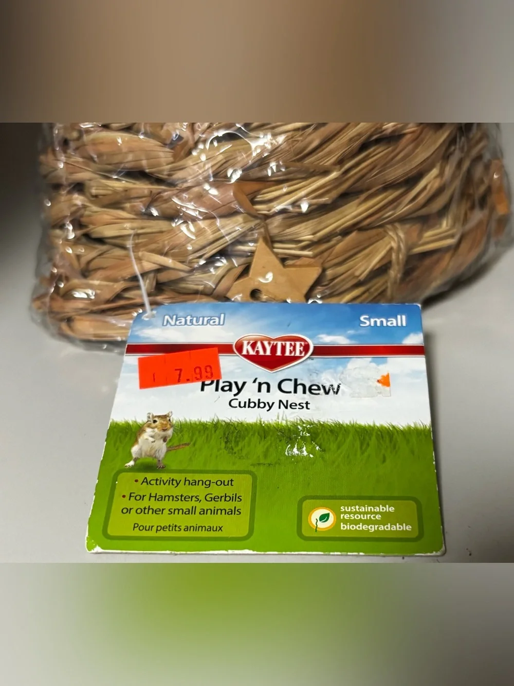 Kaytee Play 'n Chew Cubby Small Animal Natural Toy